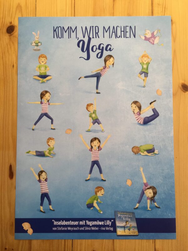 Poster Inselabenteuer mit Yogamöwe Lilly
